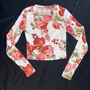 Floral crop top